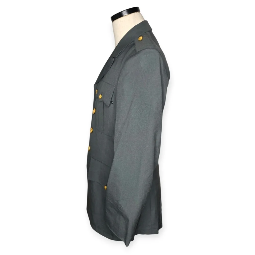 Vintage U.S. Army Dress Uniform Set Green Wool Poly Jacket 38R Pants 30x32